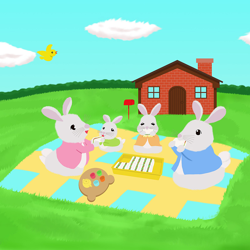 うさぎさん家族