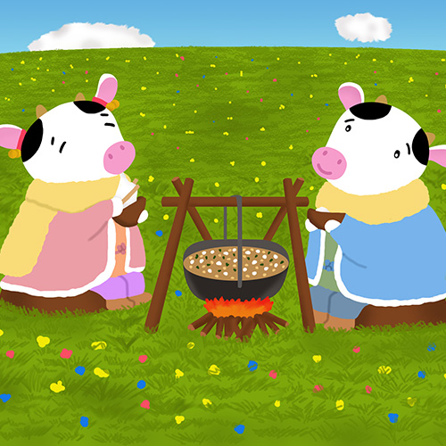 ウシのカップル