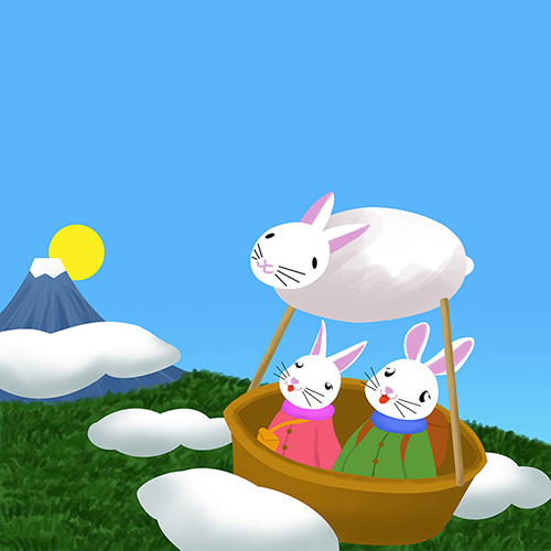 ウサギのカップル